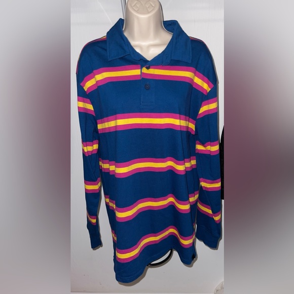 Blue, Yellow, and Pink Long sleeve - Picture 1 of 2